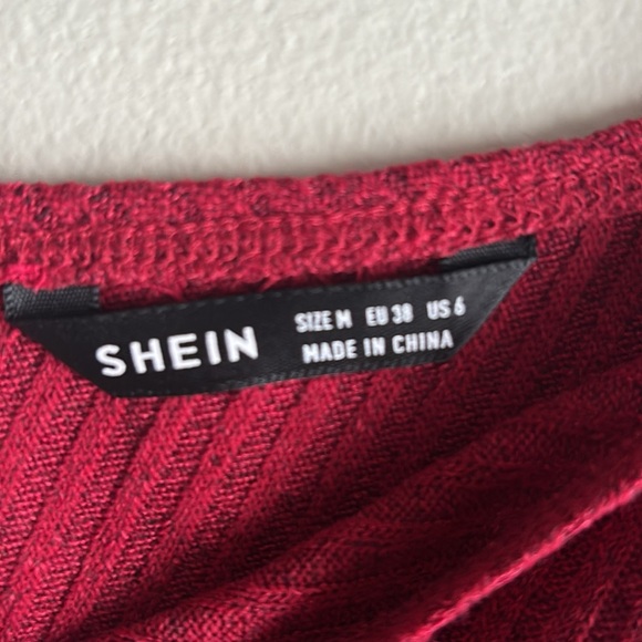 Red One Shoulder Bodycon Dress mini - Picture 2 of 3